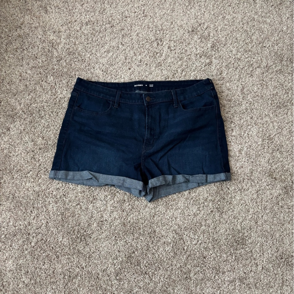 Old Navy Dark Blue Denim Jean Shorts